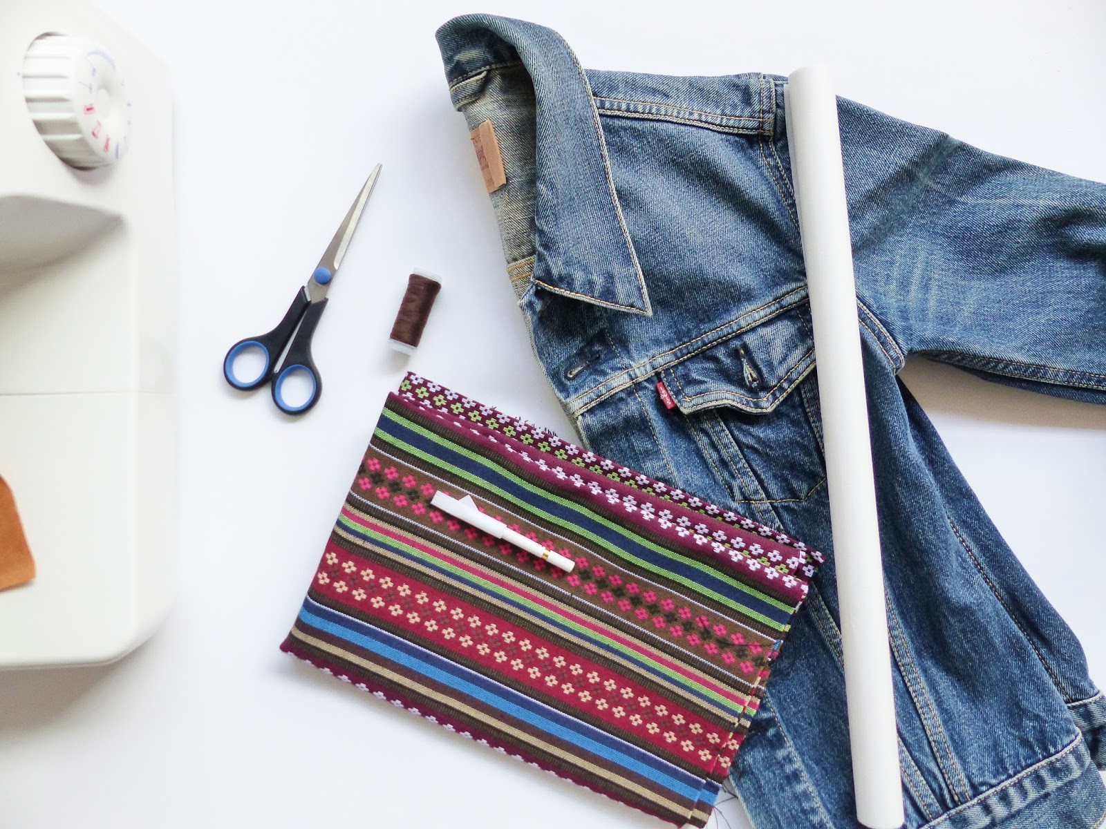 It Aztèque Blog Avec Jean Do En Diy Veste Customisée Tissu pgfwz